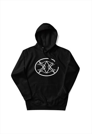 MONOGRAM HOODIE BLACK