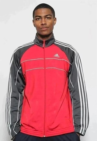 VINTAGE ADIDAS TRACK JACKET RED