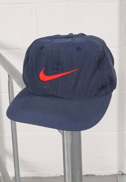 Vintage Nike Cap in Navy Baseball Summer Sports Hat