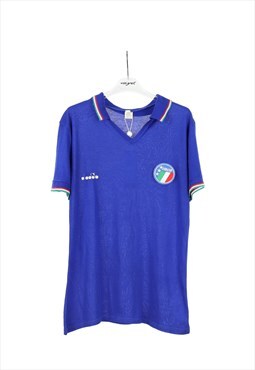 Italy National Team Football T-shirt in Blue - XL