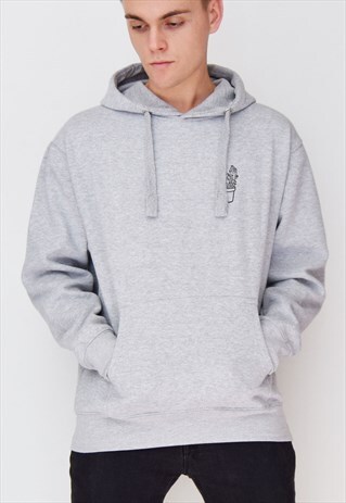 GREY CACTUS HOODIE
