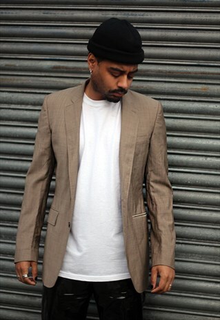 VINTAGE BURBERRY MOHAIR WOOL MIX BLAZER JACKET