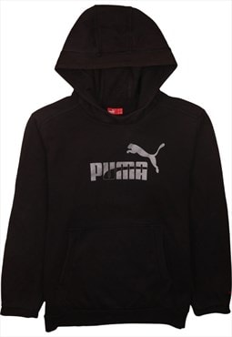 Vintage 90's Puma Hoodie Spellout Pullover Black XXLarge