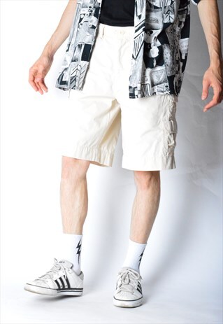DOCKERS VINTAGE 90S BEIGE CARGO SHORTS