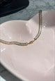 AUTHENTIC DIOR CD PENDANT - UPCYLCED CHOKER