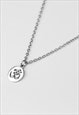 OM CHAIN NECKLACE FOR MEN SILVER YOGA PENDANT GIFT FOR HIM