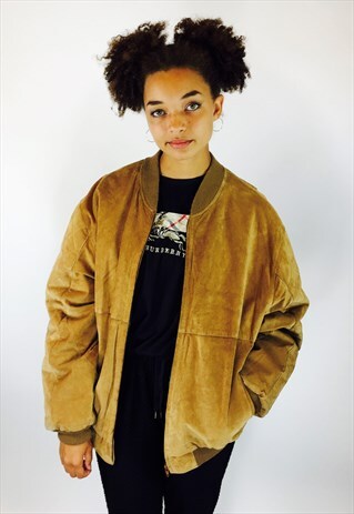 VINTAGE LEATHER BOMBER JACKET