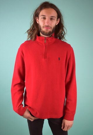 VINTAGE 90'S RALPH LAUREN 1/4 ZIP JUMPER