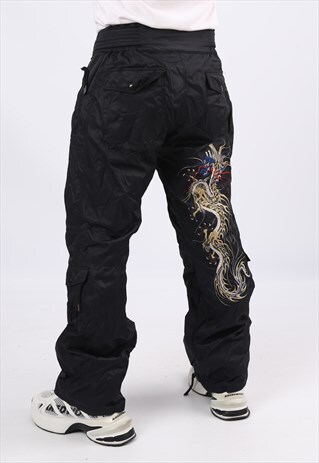 Vintage Y2K Ski Snowboarding Pant Trouser JET SET L (AFZ)