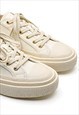 CHUNKY SOLE CANVAS SHOES RETRO SNEAKERS SKATER SHOES WHITE