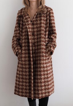 Vintage Terracotta Wool Coat