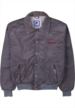 Vintage 90's Rennoc Bomber Jacket Button Up Button Up Grey