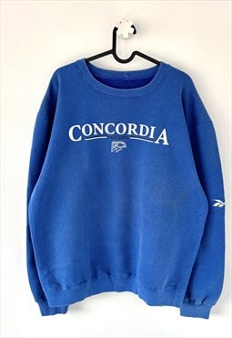 Vintage Reebok Concordia falcons blue sweatshirt large 