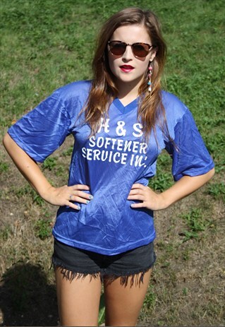 VINTAGE 90S USA SPORTS JERSEY - SIZE 10 - MADE IN USA - GYM