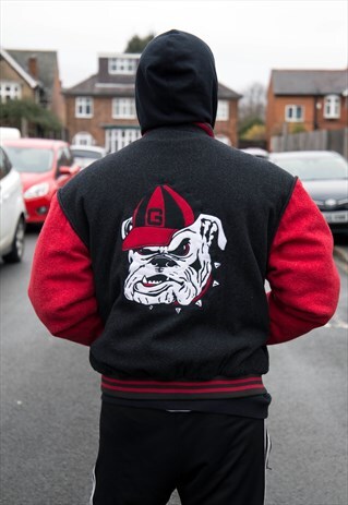 VINTAGE GEORGIA BULLDOGS COLLEGE VARSITY JACKET