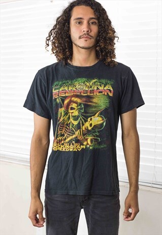 VINTAGE CAROLINA REBELLION ROCK TOUR T-SHIRT LOGO X 7.2