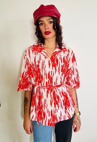 VINTAGE PRINTED BLOUSE