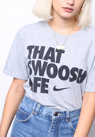 VINTAGE 90S NIKE GREY TOP T-SHIRT