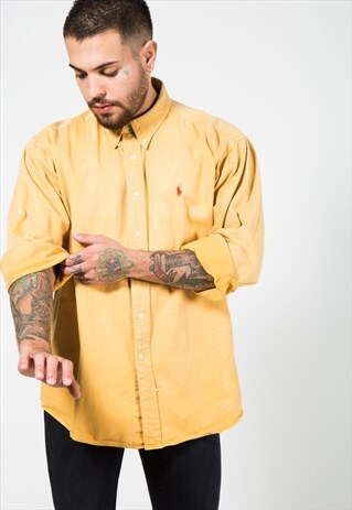 VINTAGE 80S POLO RALPH LAUREN SHIRT/ S4607