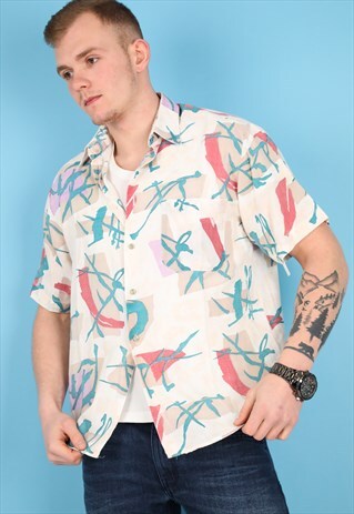 VINTAGE PATTERN SHIRT IN MULTI NS151