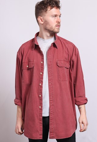 VINTAGE COTTON SHIRT RED