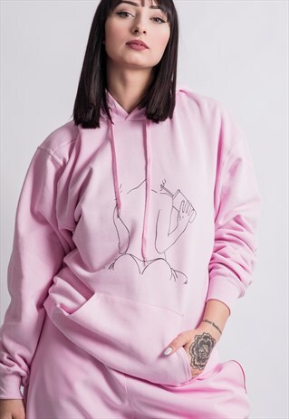 PINK NO SHAME HOODIE