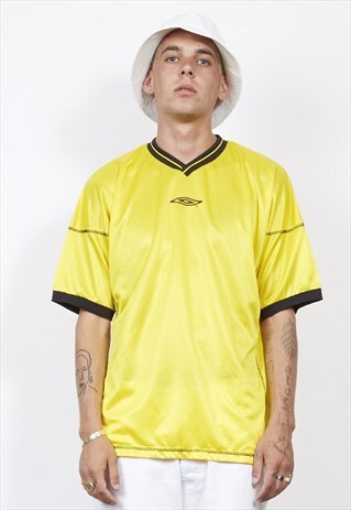VINTAGE 90'S UMBRO YELLOW T-SHIRT