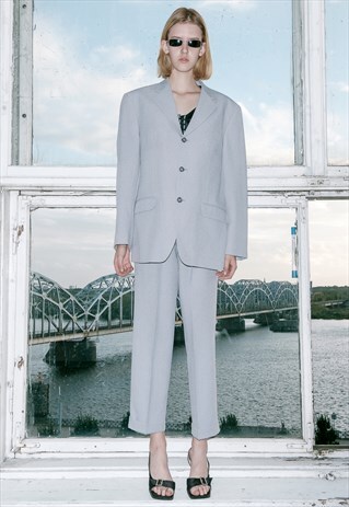 VINTAGE GREY CLASSY SUIT / UNISEX