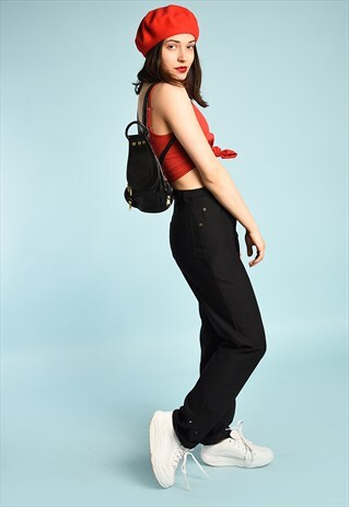 90'S RETRO HIGHWAISTED TAPERED FESTIVAL TROUSERS