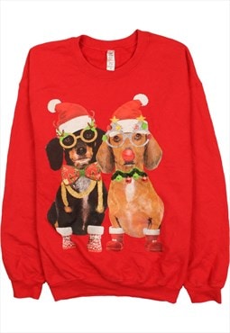 Vintage 90's Active Sweatshirt Christmas Crew Neck