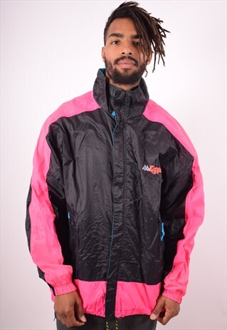 KAPPA MENS VINTAGE TRACKSUIT TOP JACKET XL MULTI 90S