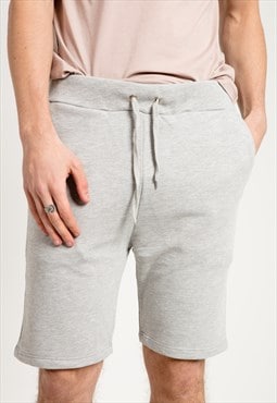 Basic Sports Shorts in Grey with Pockets and Drawstring