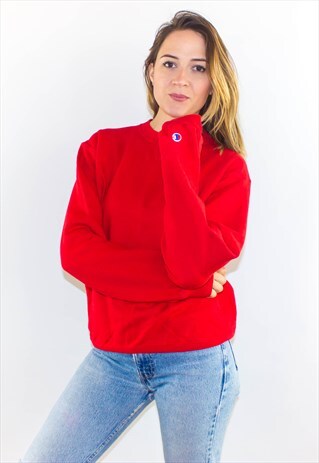 VINTAGE CHERRY RED CHAMPION SWEATSHIRT