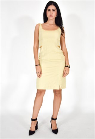 1 CLASSE ALVIERO MARTINI VINTAGE YELLOW DRESS