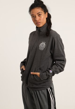 VINTAGE CHAMPION EMBROIDERED 1/4 ZIP SWEATSHIRT