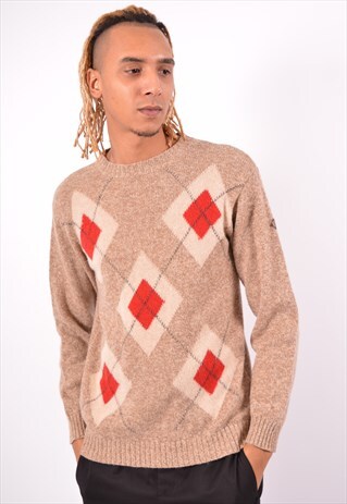 VINTAGE HENRI LLOYD JUMPER SWEATER BROWN