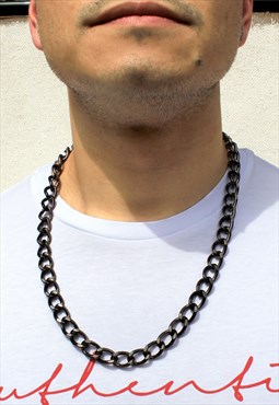 Black Metal Neck Chain (65cm)