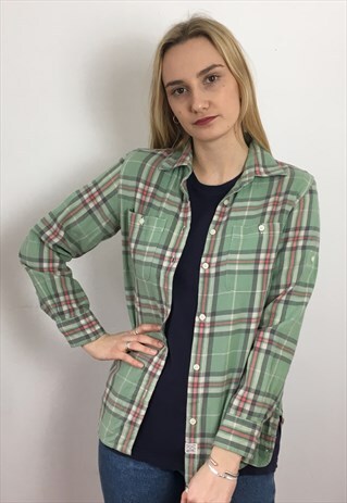 VINTAGE LUMBERJACK CHECKED RALPH LAUREN FLANNEL SHIRT
