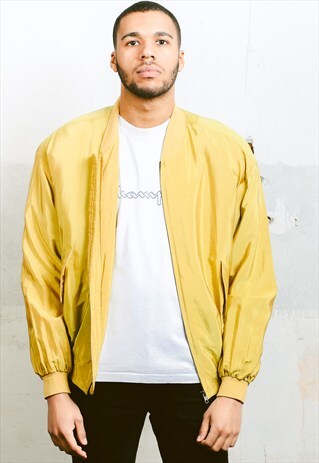 VINTAGE SILK BOMBER JACKET