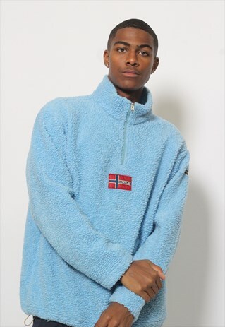 VINTAGE NAPAPIJRI HOODED FLEECE