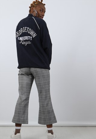 CHAMPION MEDIUM NAVY EMBROIDERED COLLEGE ZIPPED SWEATSHIRT
