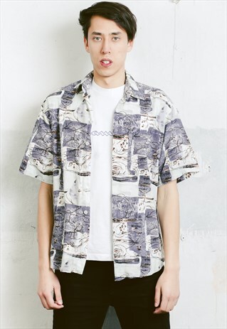VINTAGE 90S PATTERNED SHIRT