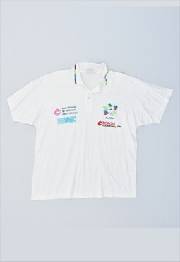 Vintage 90's Lotto Polo Shirt White