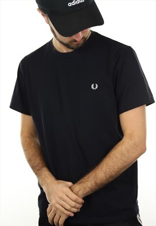 VINTAGE FRED PERRY SMALL LOGO T SHIRT TEE