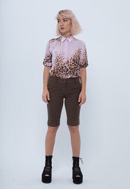 Brown Low Waisted Short Trousers