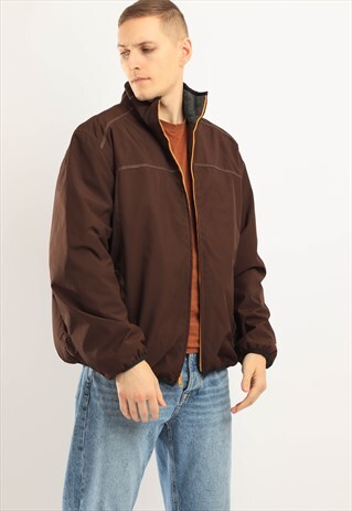 VINTAGE TOMMY HILFIGER WINDBREAKER JACKET BROWN