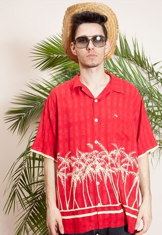 HAWIIAN STYLE, MENS SHIRT FROM THE 90S