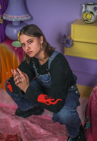 VINTAGE 90'S Y2K DENIM DUNGAREES