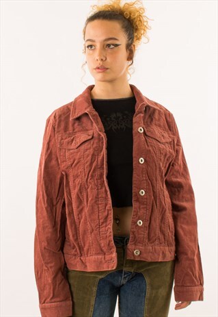 VINTAGE RED CORDUROY JACKET