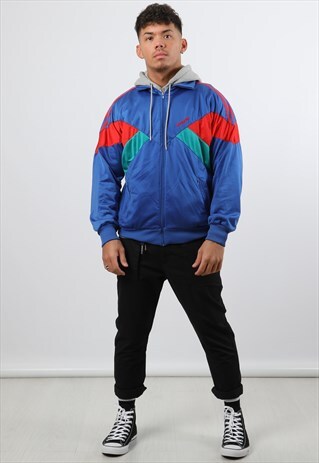 VINTAGE ADIDAS BLUE TRACK JACKET